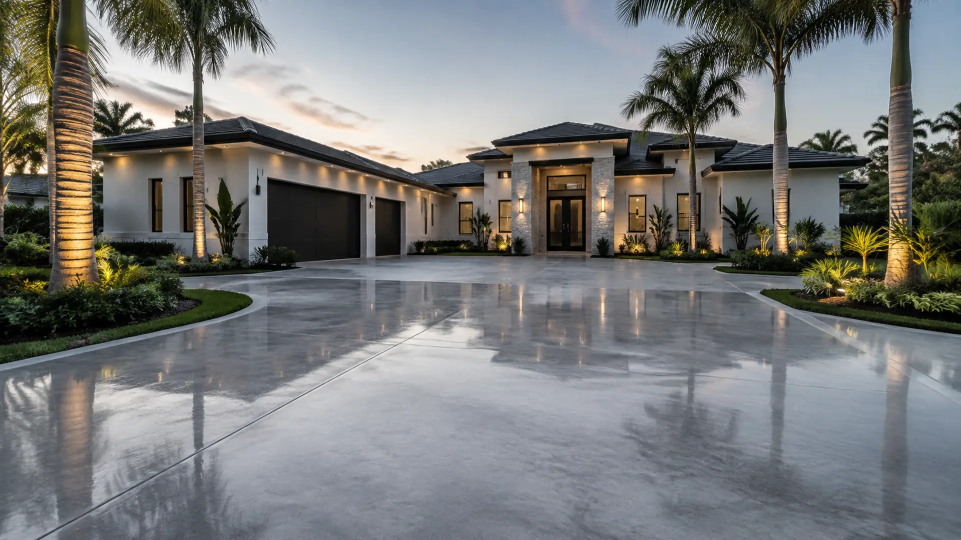 Polished Concrete Driveway