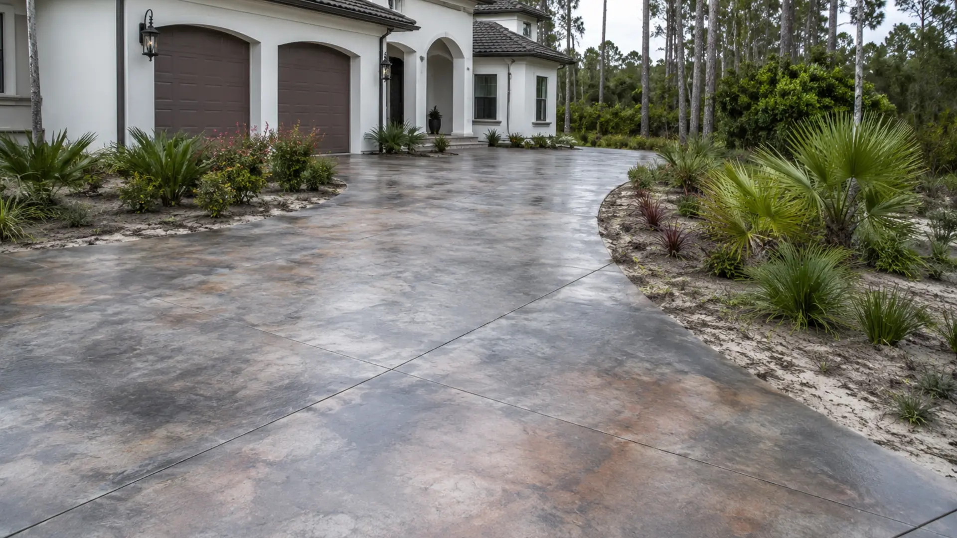 Stained & Colored Driveway