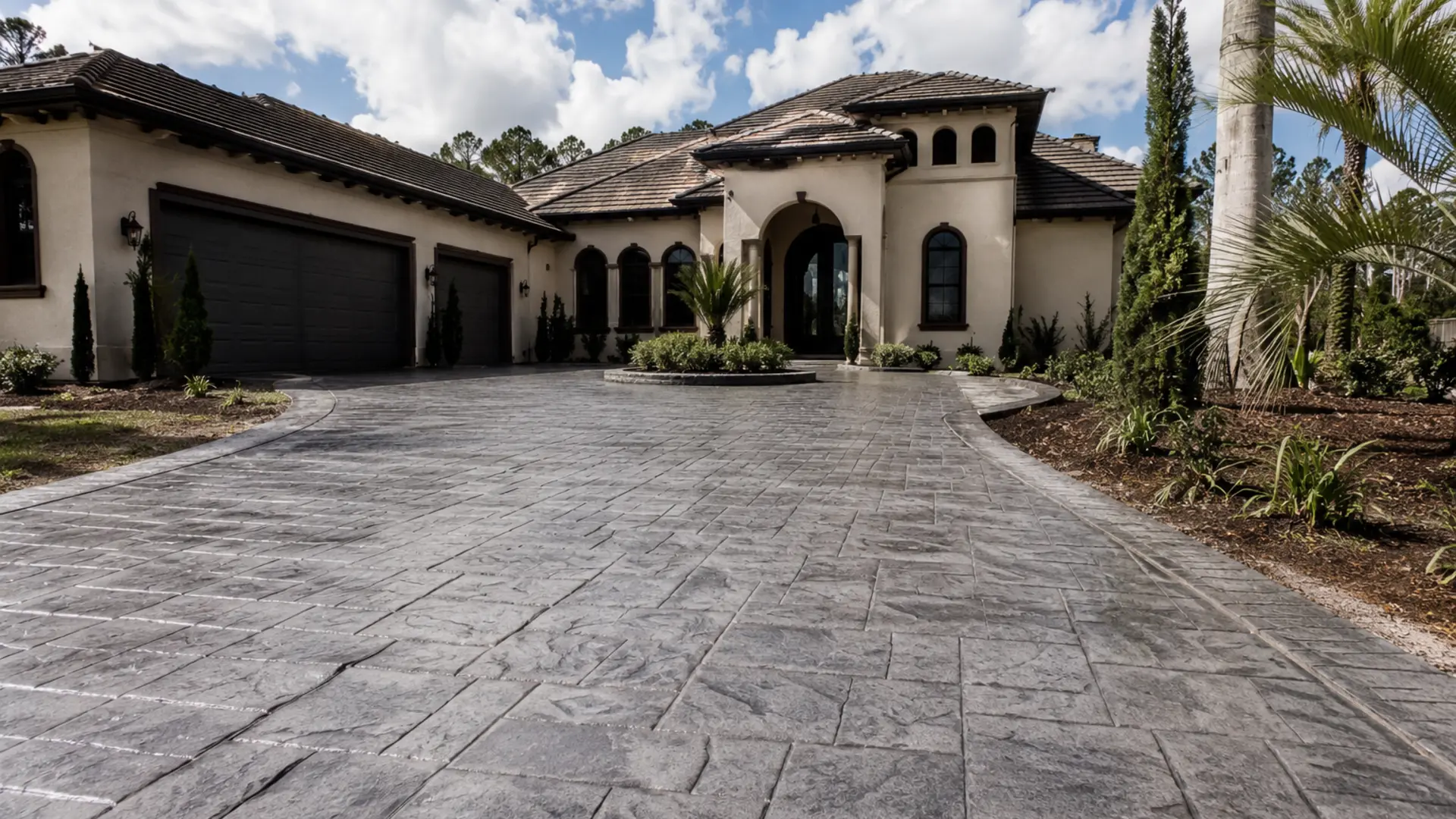 Stamped Concrete Driveway